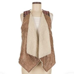 Flying Tomato Brown and Cream Vest